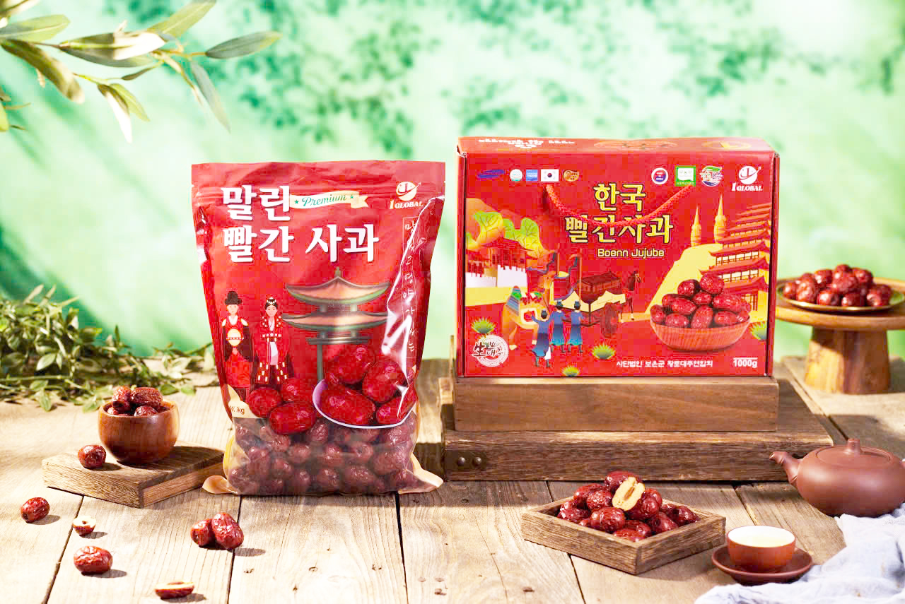 Táo Đỏ Tiến Cung Sấy Khô Hộp 1000g